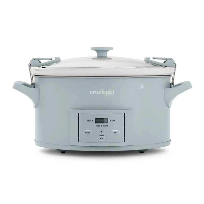 7qt Programmable Countdown Cook and Carry Slow Cooker - Light Stone