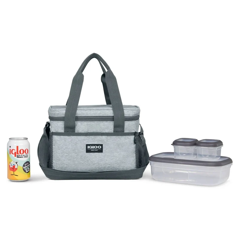 Lunch Tote with Pack Ins - Gray