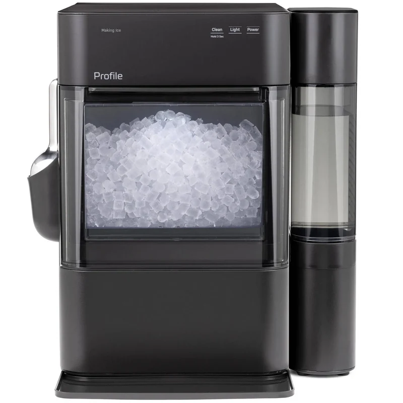 Nugget Ice Maker with Side Tank and Scale Inhibiting Filter