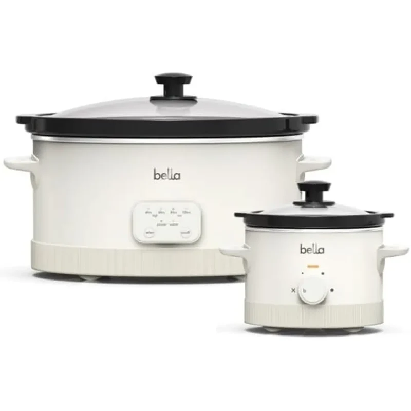 6.0 QT Programmable And 2.0 QT Slow Cooker, Oatmilk