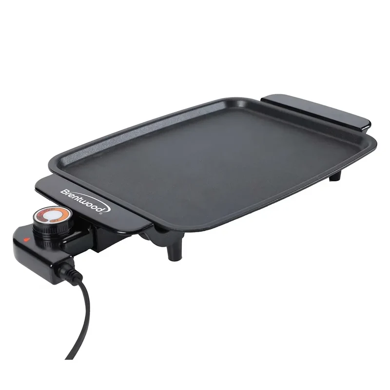 12-In. x 10-In. 1,200-Watt Electric Griddle with Ceramic Non-Stick Coating - Black