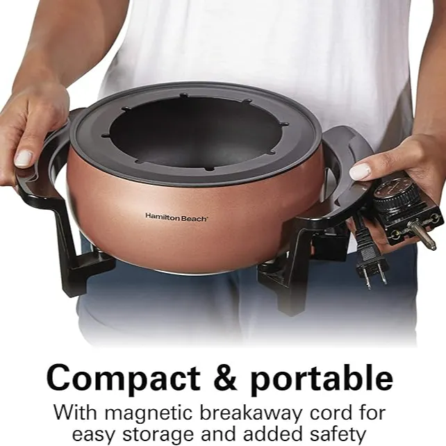 3 Quart Fondue Pot - Copper