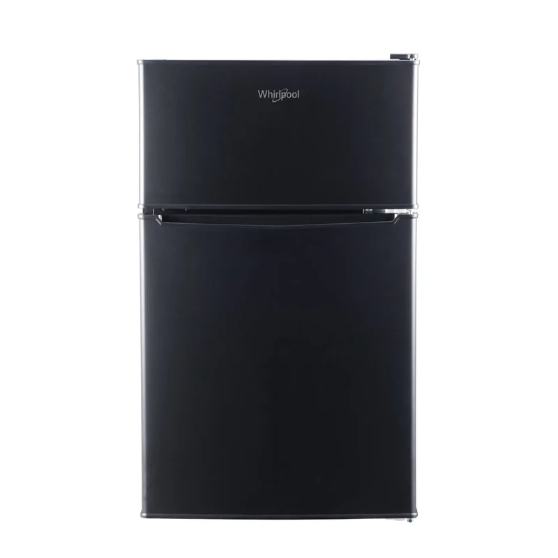 3.1 Cu. Ft. Mini Refrigerator - Black WH31BKE: Dorm Fridge Freezer Combo, Energy Star, Reversible Door
