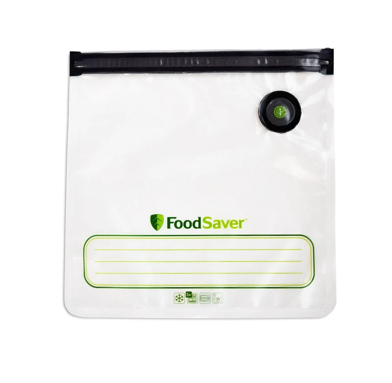 Reusable Gallon Vacuum Zipper Bags - 8ct