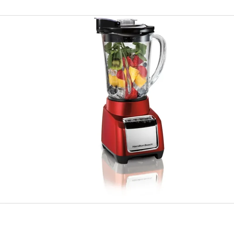Wave Action Blender 48oz - Red with 700W Power and 6 Speeds