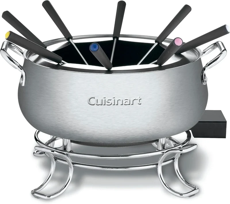 Electric Fondue Pot - Stainless Steel