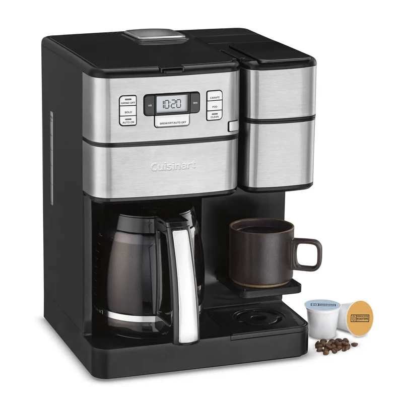 Combo 12 Cup and Single-Serve Grind and Brew Coffee Center - SS-GB1NAS