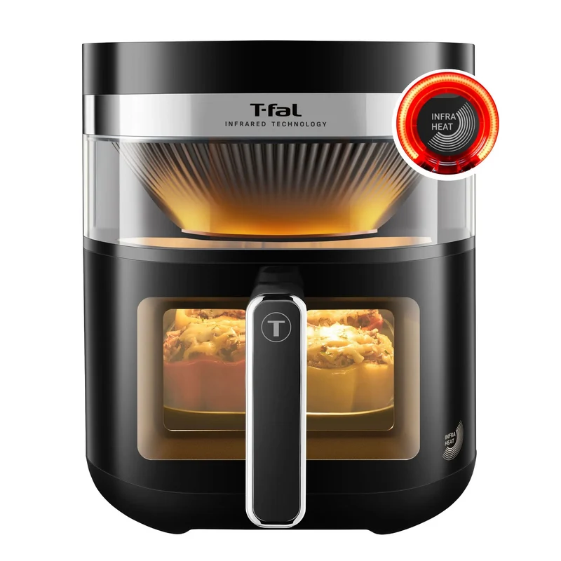 7.3 Qt Infrared Air Fryer Dual Heating with 8 Functions - Black
