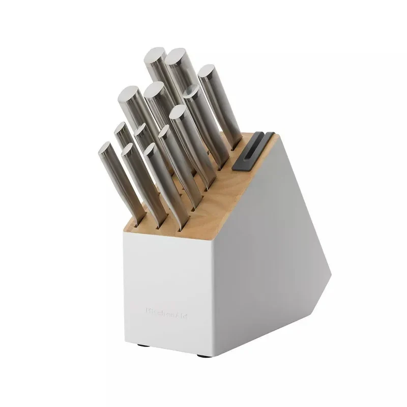 Gourmet 14pc Stainless Steel Knife Block Set