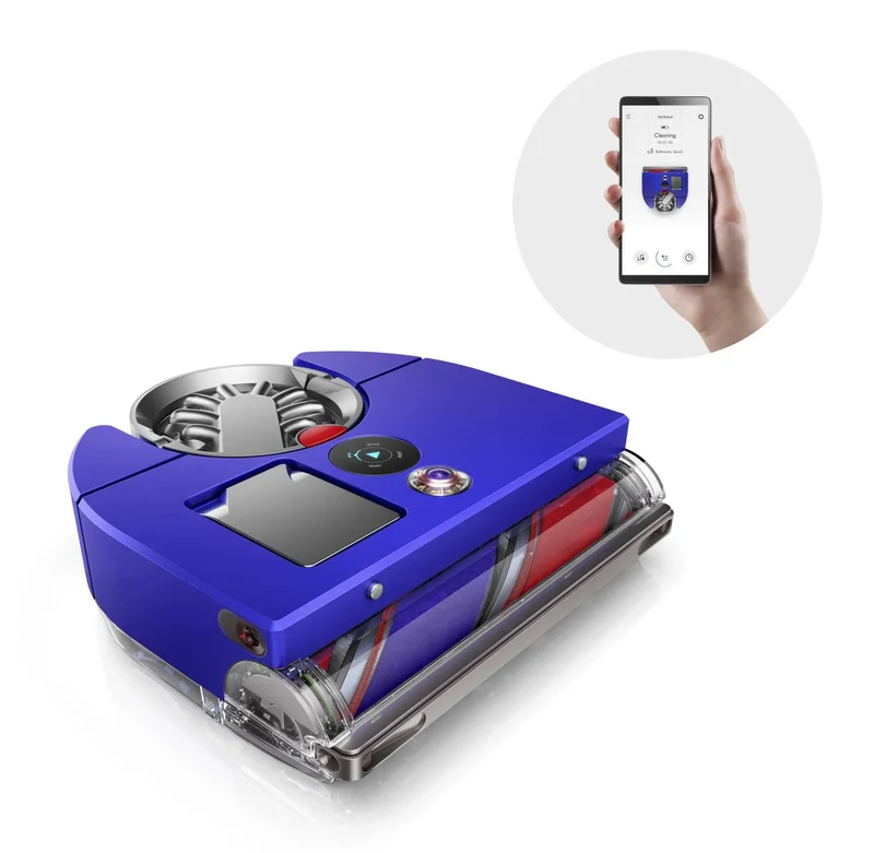 360 VisNav Robot Vacuum 12" Cleaning Path Purple: Cordless - Purple