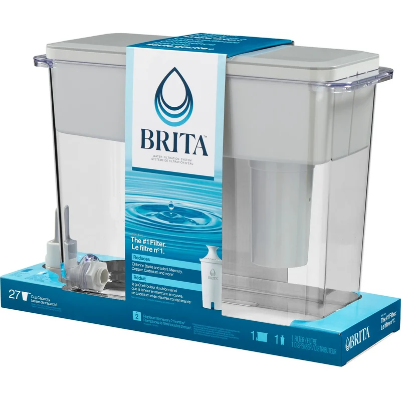 27-Cup UltraMax Filtered Water Dispenser - Grey