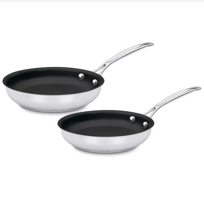 Chef's Classic 2-pc. Ceramic Stainless Steel Skillet Set