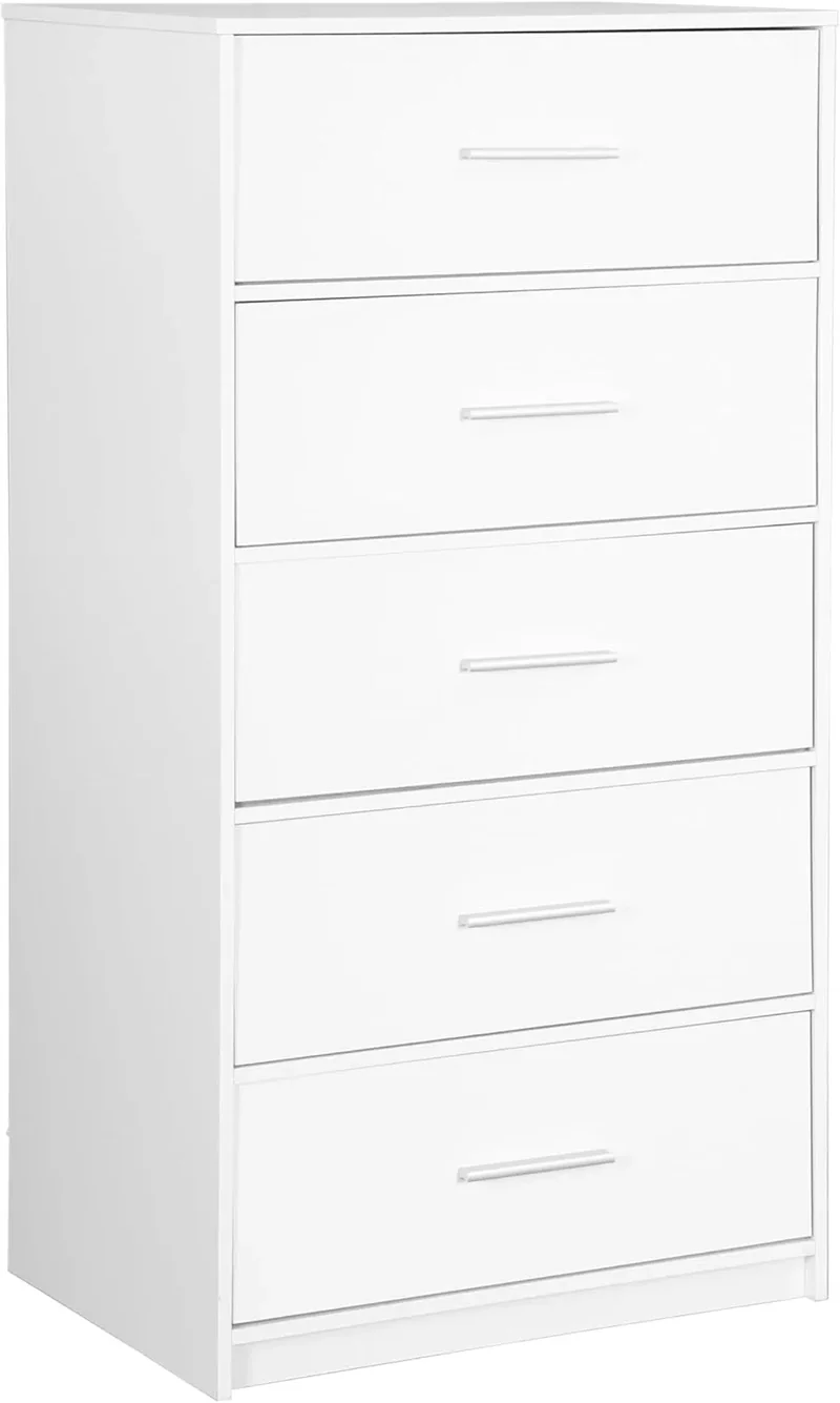 5-Drawer Dresser - White