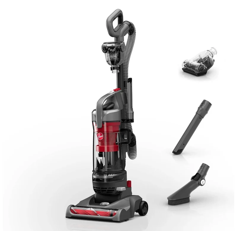 Pet Rewind Upright Vacuum - Gray/Red