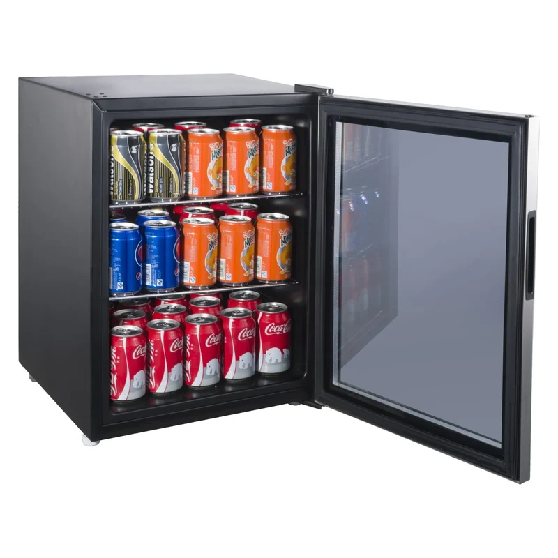 Mini Beverage Refrigerator - Stainless Steel