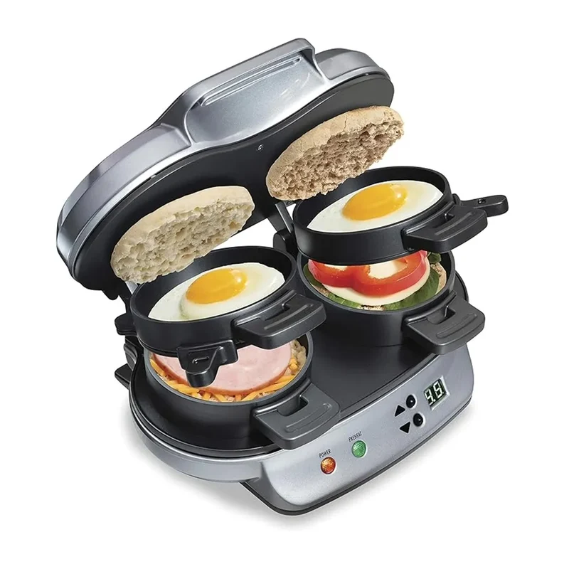 Breakfast Sandwich Maker - Silver