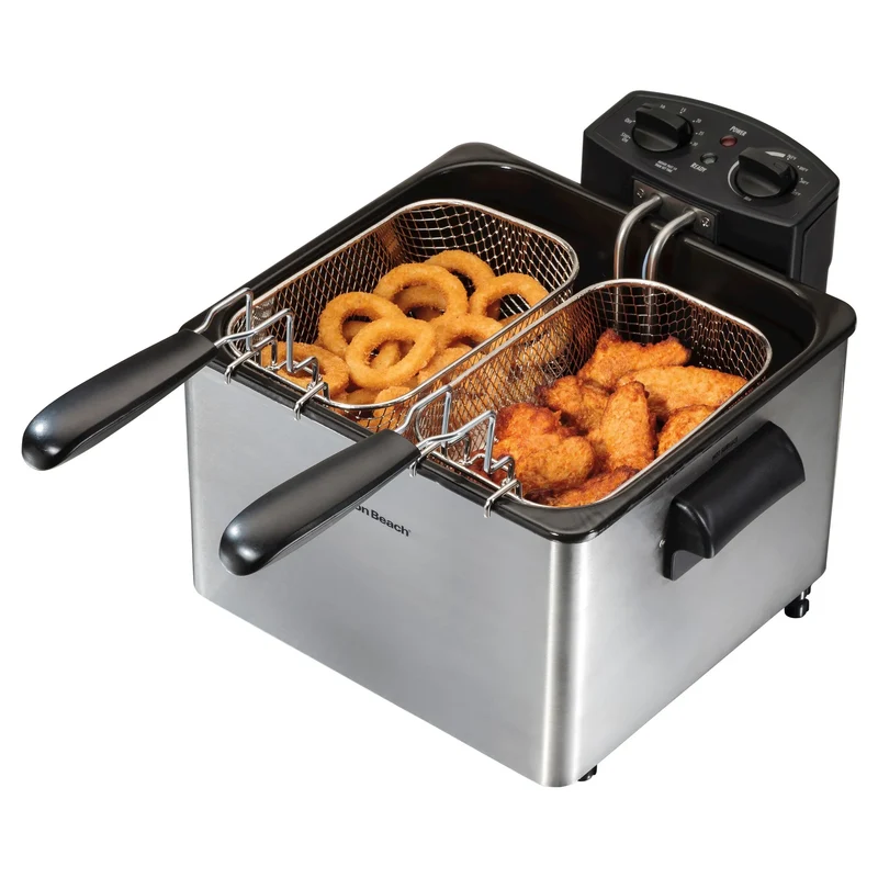 Triple Basket 2.9qt Deep Fryer - Stainless Steel