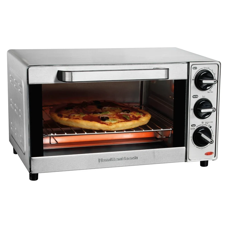 4 Slice Toaster Oven - Silver
