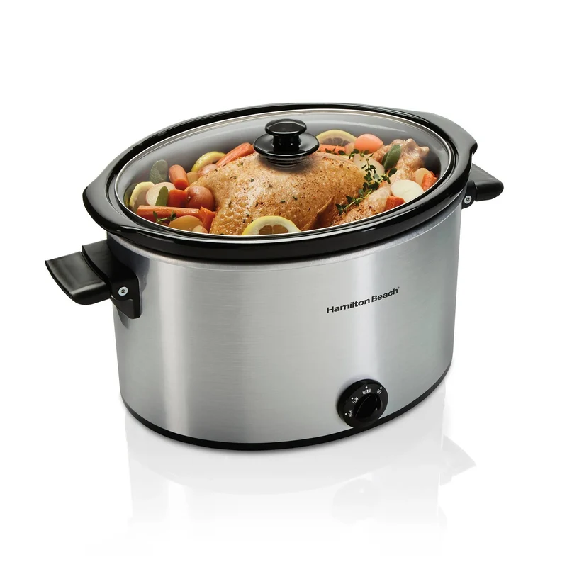 10qt Slow Cooker - Silver