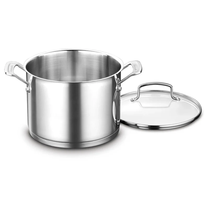 Professional Series 6qt Stainless Steel Stockpot with Cover - Silver