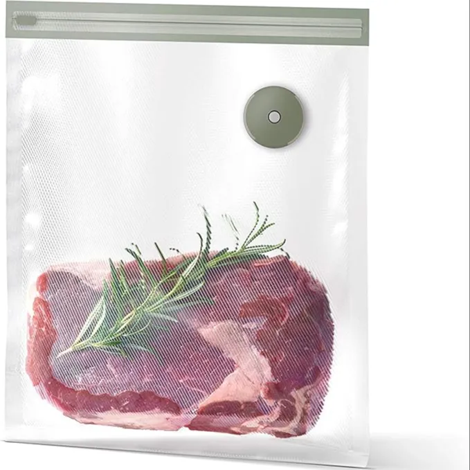 Replacement-Reusable Sealer-Bags (20) for Handheld Vacuum Pump, Large, Clear Sealer Bags
