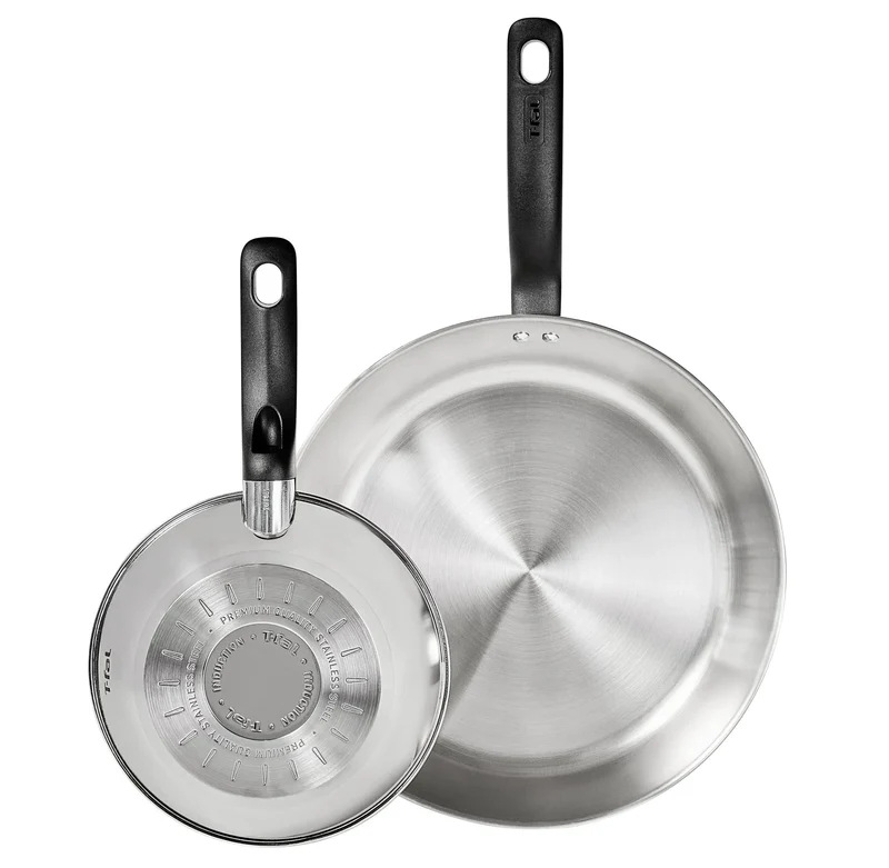 Simply Cook 2pc (8.5" and 11") Stainless Steel Fry Pan Set