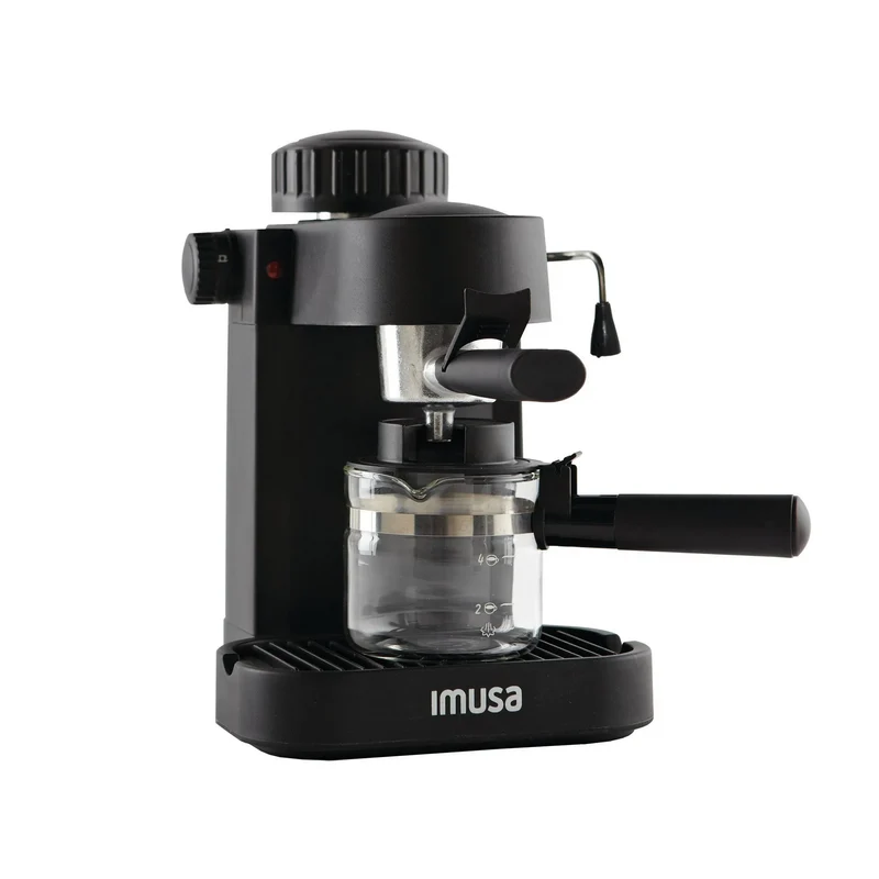 4 Cup Electric Espresso/Cappuccino Maker 800 Watts - Black