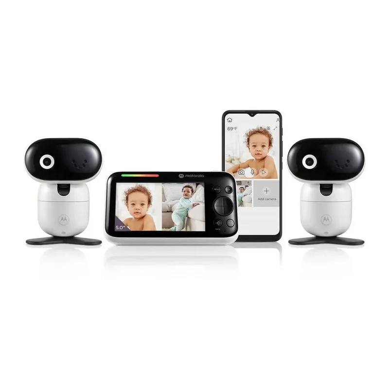 5.0" Motorized Wi-Fi Video Baby Monitor - Two Camera