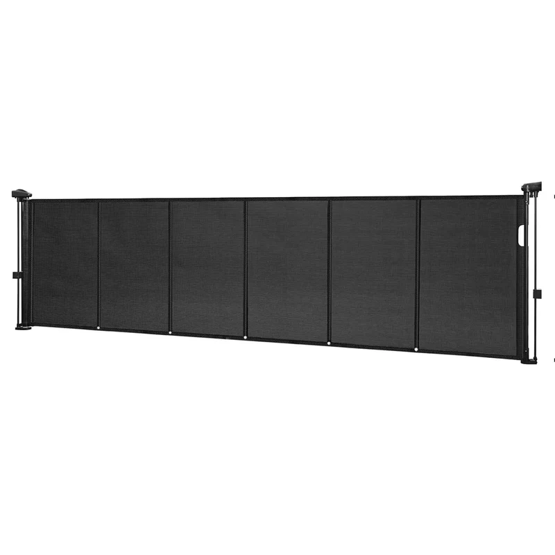 34" x 110" Retractable Baby Gate - Black