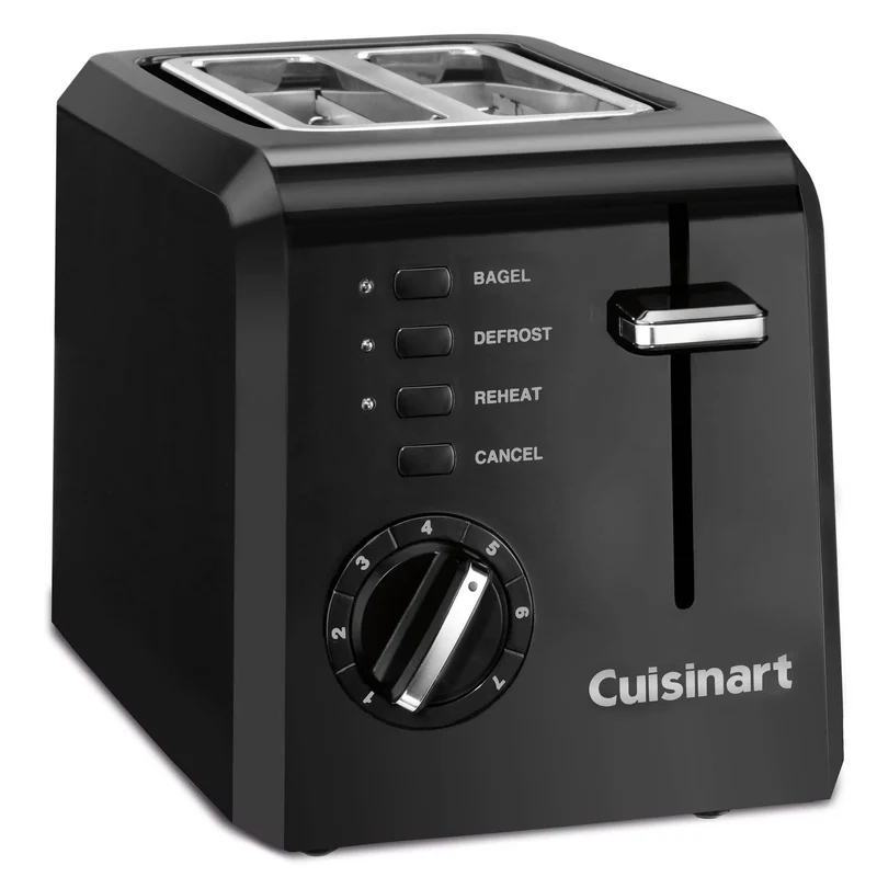 2-Slice Toaster Black
