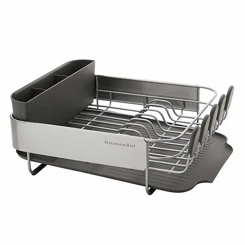 Compact Dish Drying Rack - Silver