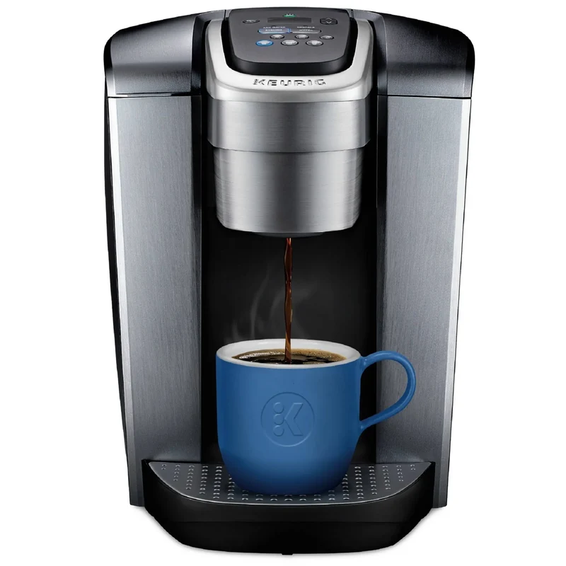 K-Elite Single-Serve K-Cup Pod Coffee Maker with Iced Coffee Setting - Silver