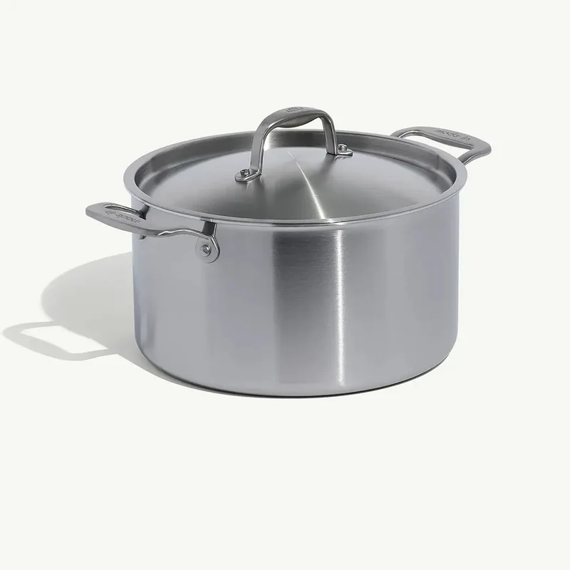 8QT Stainless Clad Stock Pot