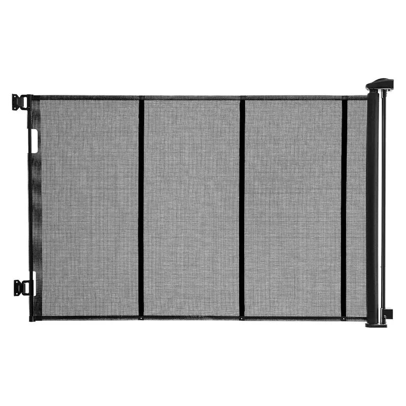 Retractable Baby Gate - Black