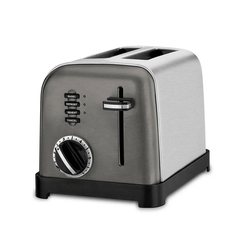 2-Slice Classic Toaster CPT-160BKSP1 - Black Stainless Steel