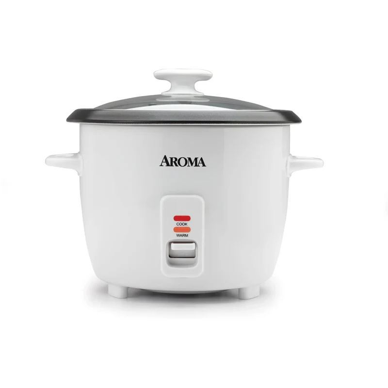 14-Cup Rice Cooker & Food Steamer in one - White