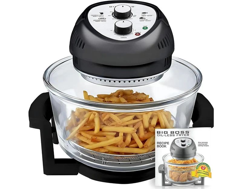 16-Quart Oil-Less Air Fryer & Countertop Oven Black