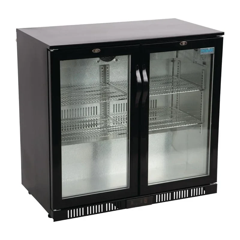 Arrière-bar réfrigéré Polar Série G 2 portes abattantes, 198 L