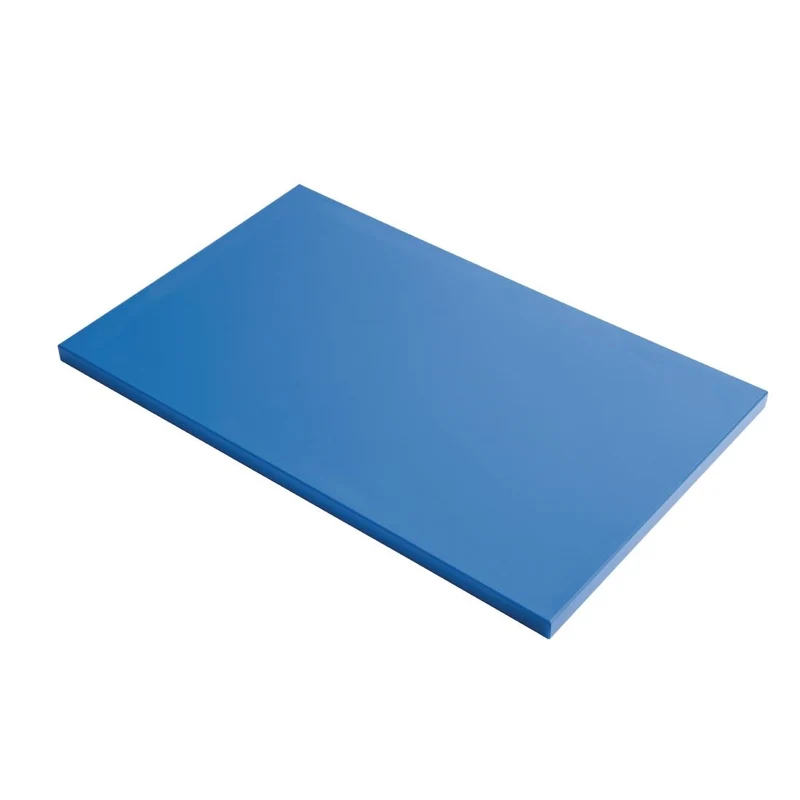 Planche à découper en polyéthylène haute densité Gastro M bleue