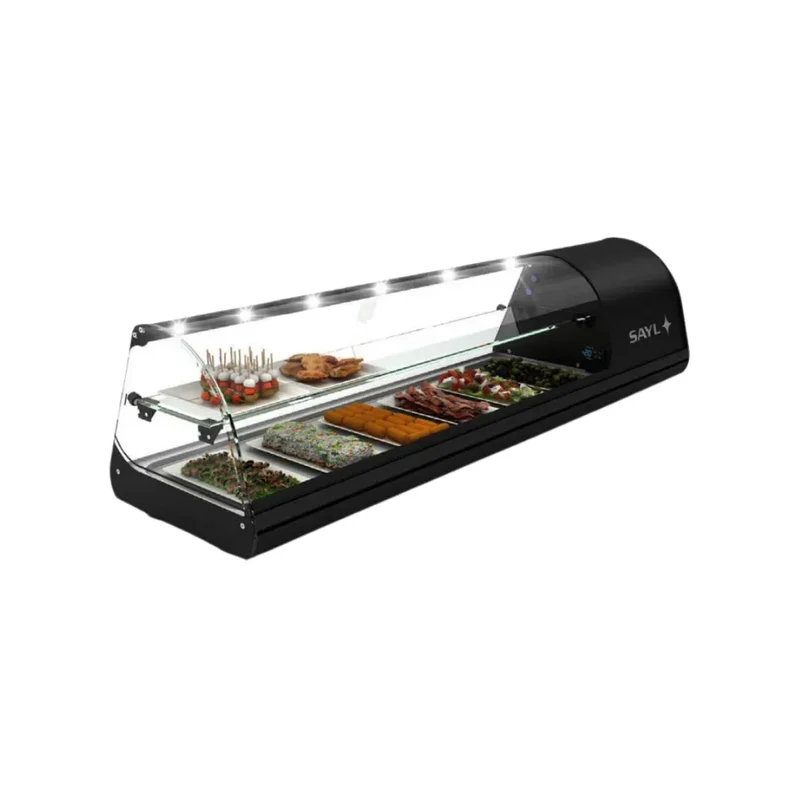Vitrine réfrigérée TAPAS Line à poser 2 niveaux 6 GN 1/3 - 1438
