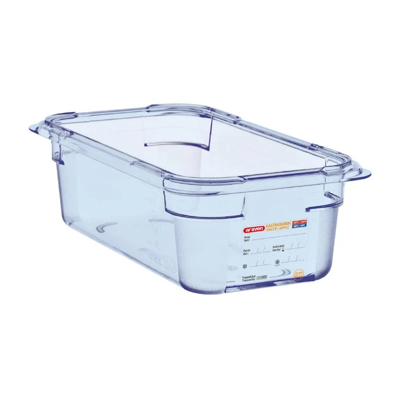 Boîte hermétique bleue en ABS sans BPA Araven GN1/4 100mm