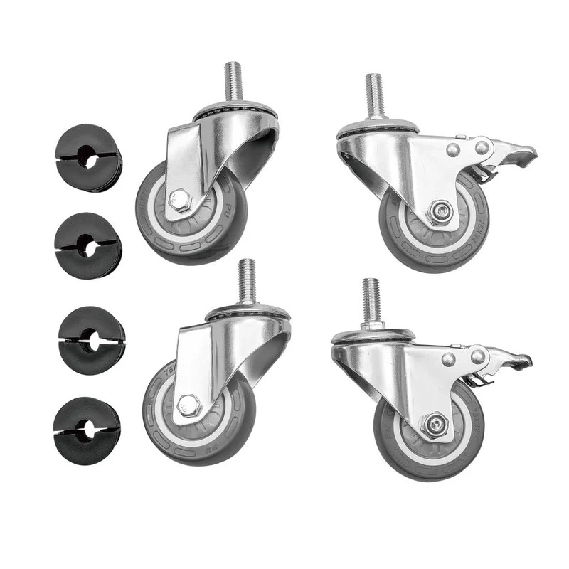 Roulettes pour tables inox Vogue (lot de 4)