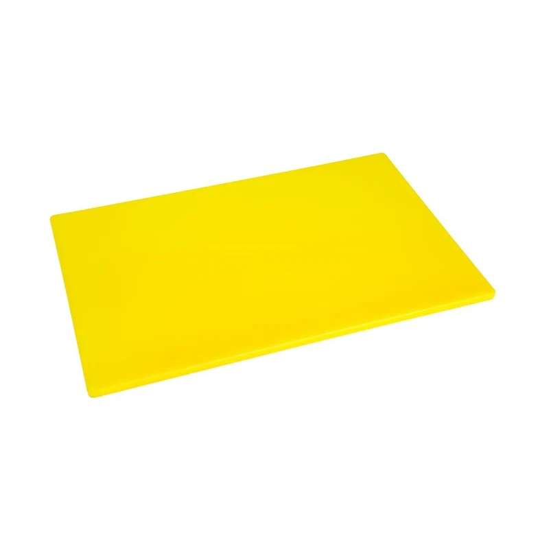 Planche à découper antibactérienne basse densité Hygiplas jaune