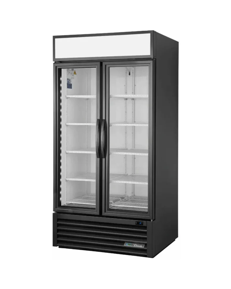 Armoire réfrigérée positive 2 portes vitrées battantes - Série GDM TRUE - 991L