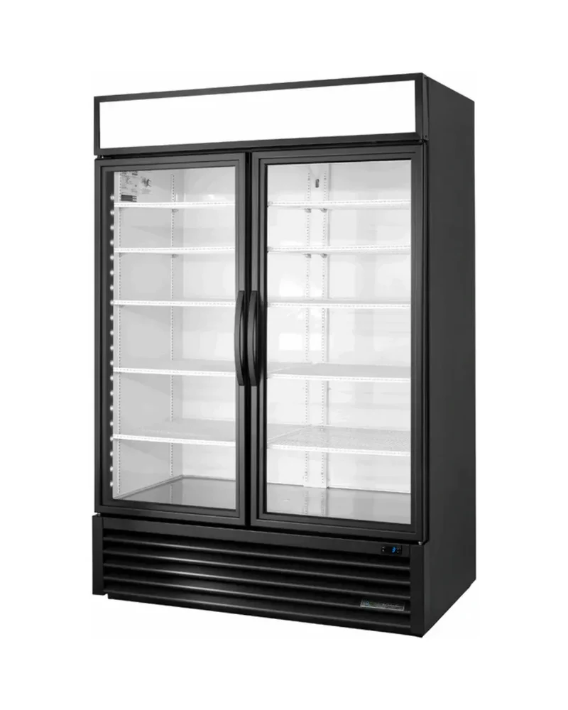 Armoire réfrigérée positive 2 portes vitrées battantes - Série GDM TRUE - 1388L