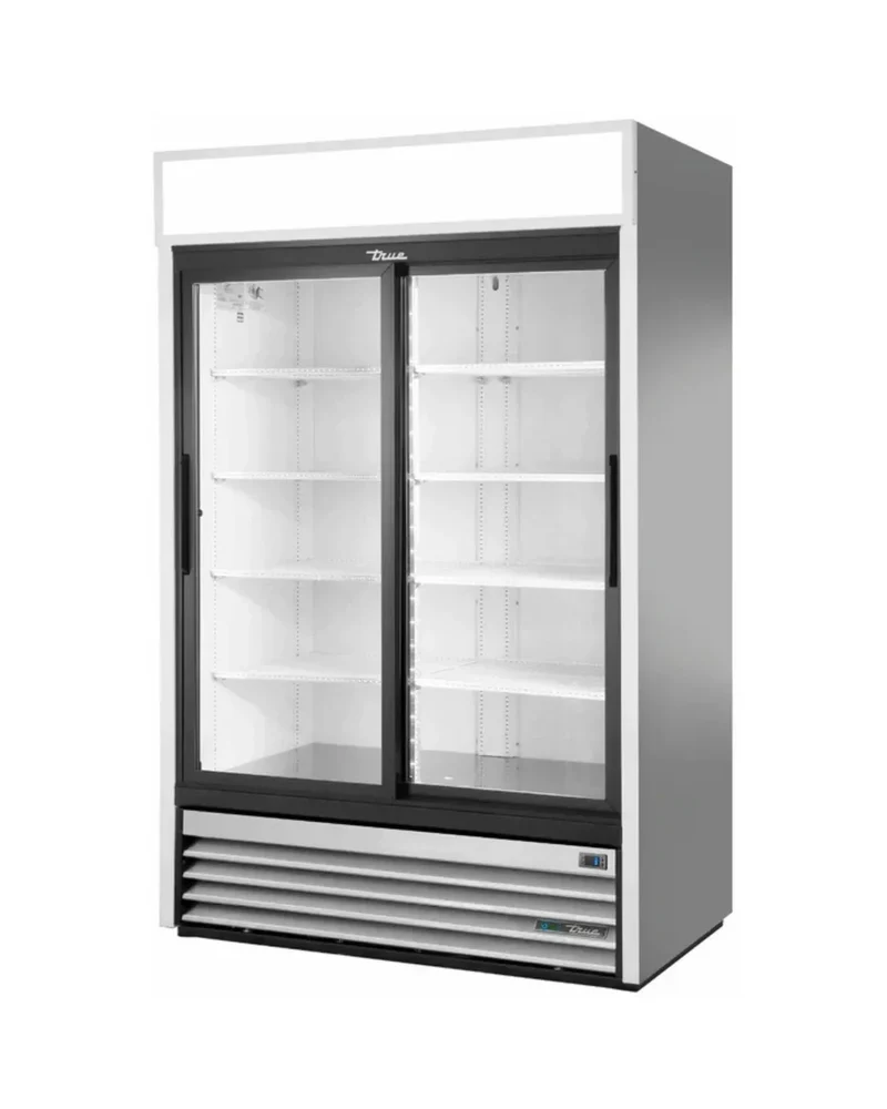 Armoire réfrigérée positive 2 portes vitrées coulissantes - Série GDM TRUE - 1274L
