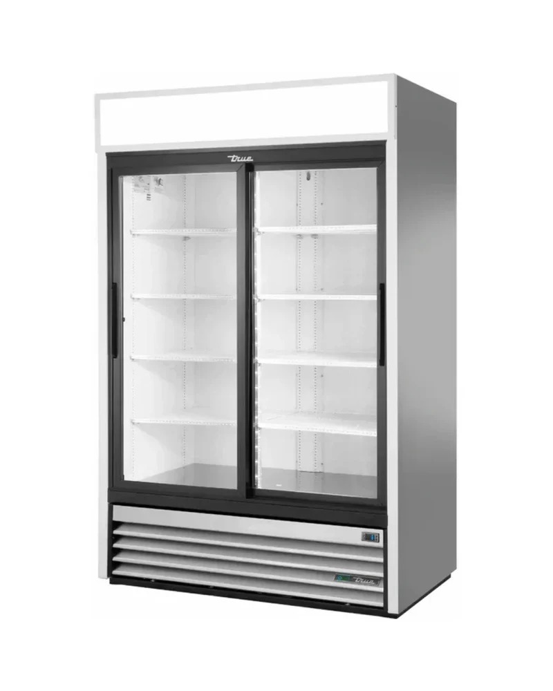 Armoire réfrigérée positive 2 portes vitrées coulissantes - Série GDM TRUE - 1331L