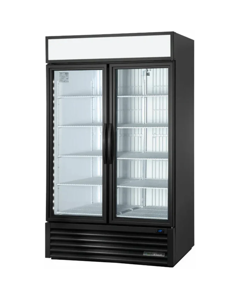 Armoire réfrigérée négative congélateur 2 portes vitrées battantes - Série GDM TRUE - 1091L