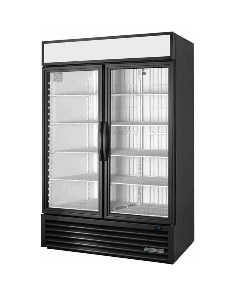 Armoire réfrigérée négative congélateur 2 portes vitrées battantes - Série GDM TRUE - 1388L