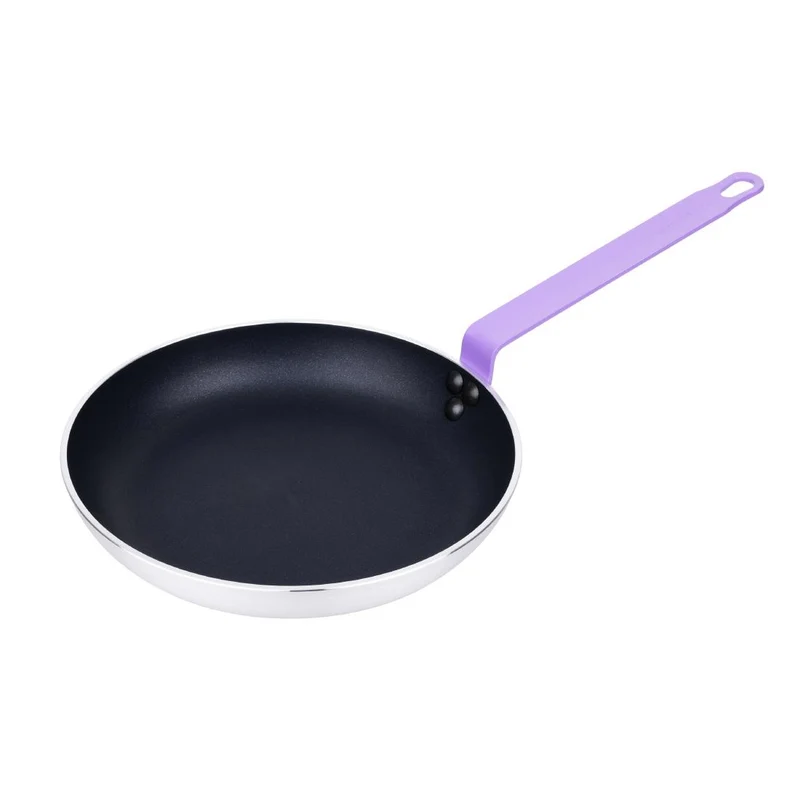 Poêle en aluminium antiadhésive Hygiplas Teflon Platinum Plus 280mm violette